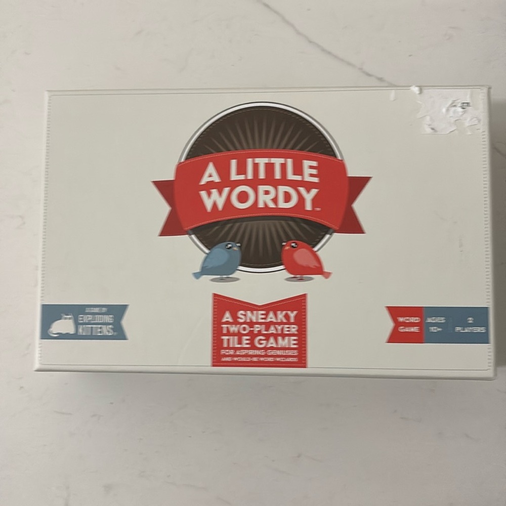 A little Wordy a sneaky two- player tile game